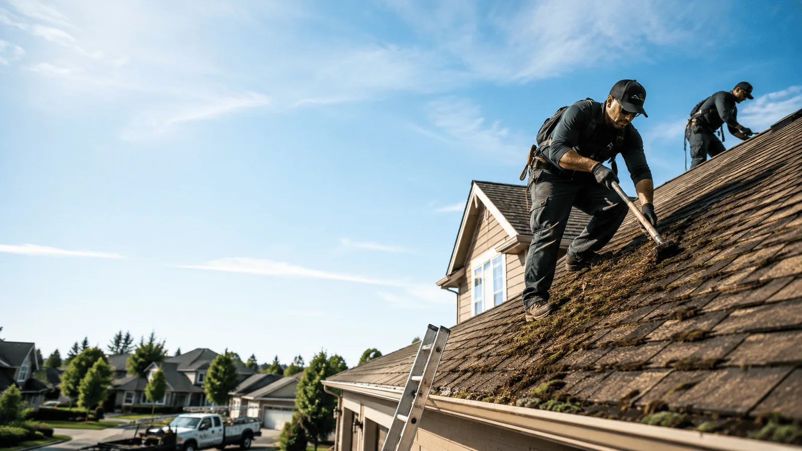 Roof Moss Removal in Stow, OH near me